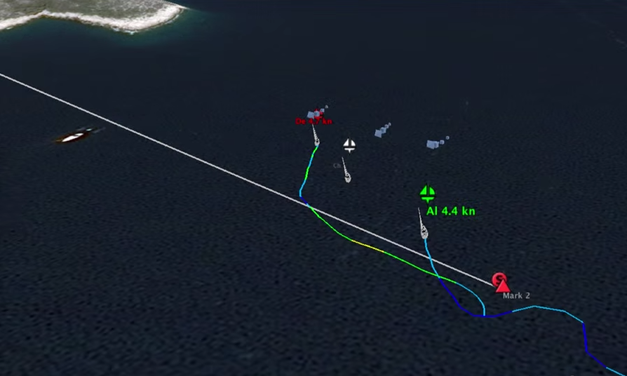 Two Pros Duel on the Upwind Leg